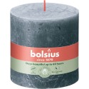 Świeca rustykalna BOLSIUS 62H 10CM SZLACHETNY NIEBIESKI