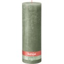 Świeca rustykalna BOLSIUS XXL 200H 30CM ZIELONA OLIWKA