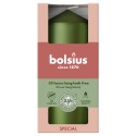 Świeca pieńkowa walec BOLSIUS Special Essentials 33H 12CM METALICZNY ZIELONY