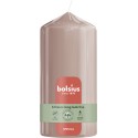 Świeca pieńkowa walec BOLSIUS Special Essentials Ultra Gloss 43H 13CM MGLISTY RÓŻ