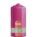 Świeca pieńkowa walec BOLSIUS Special Essentials Ultra Gloss 43H 13CM FUKSJA