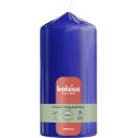 Świeca pieńkowa walec BOLSIUS Special Essentials Ultra Gloss 43H 13CM MAJORELLE NIEBIESKI