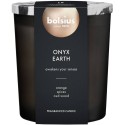 Świeca zapachowa w matowym szkle z wieczkiem BOLSIUS Marble 75H ONYX EARTH