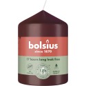 Świeca pieńkowa walec BOLSIUS Essentials 17H 8CM AKSAMITNA CZERWIEŃ