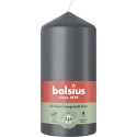 Świeca pieńkowa walec BOLSIUS Essentials 33H 12CM BURZOWY SZARY