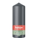 Świeca pieńkowa walec BOLSIUS Essentials 42H 15CM BURZOWY SZARY