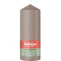 Świeca pieńkowa walec BOLSIUS Essentials 42H 15CM JASNY TAUPE