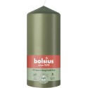 Świeca pieńkowa walec BOLSIUS Essentials 43H 13CM ZIELONA OLIWKA