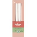Świeca stołowa stożek szpica BOLSIUS Essentials 7H 24,5CM 4szt. MROŹNA BIEL