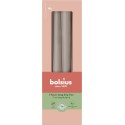 Świeca stołowa stożek szpica BOLSIUS Essentials 7H 24,5CM 4szt. JASNY TAUPE