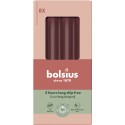 Świeca stołowa BOLSIUS Essentials 5H 17CM 8szt. AKSAMITNA CZERWIEŃ