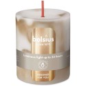 Świeca rustykalna BOLSIUS Marble 35H 8CM BOTTICINO BEIGE