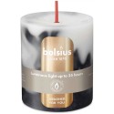 Świeca rustykalna BOLSIUS Marble 35H 8CM ONYX BLACK