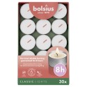 Podgrzewacze bezzapachowe tealight BOLSIUS 8H BOX 30szt.