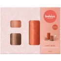 Zestaw prezentowy BOLSIUS Juicy Bliss Peach (3x Świeca, Dyfuzor) BRZOSKWINIA