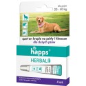 Krople na pchły i kleszcze dla psów HAPPS Herbal 4szt. DUŻYCH RAS (20 - 40kg)