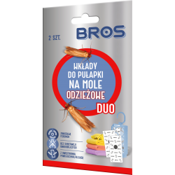 Wkłady do pułpaki na mole odzieżowe BROS Duo 2szt.